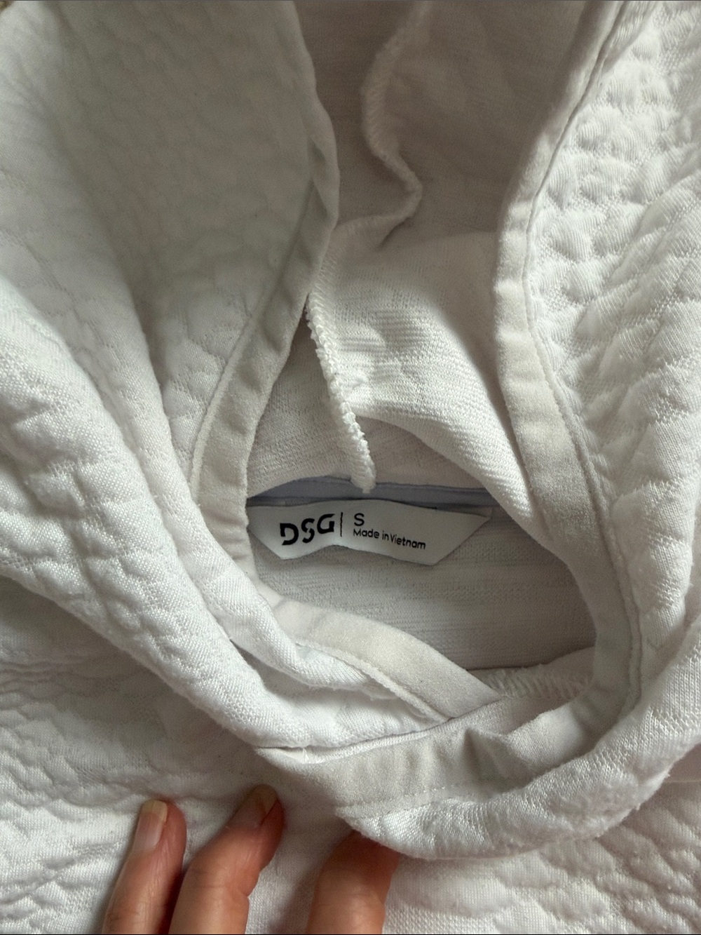 DSG Brand Size Small Kids Hooded Quilted Sweatshirt - Pink, Blue, White - Picture 2 of 7